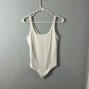 Abercrombie & Fitch Cream white Soft Collection bodysuit tank top